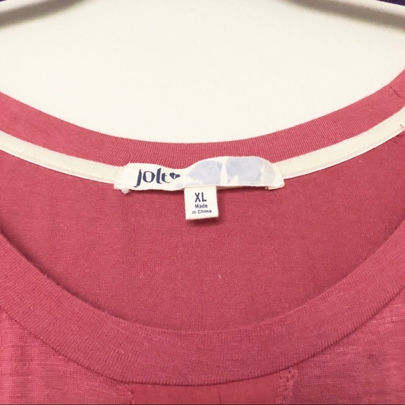 Jolt Dusty Rose Sheer and Stone Accent Blouse - Picture 4 of 8